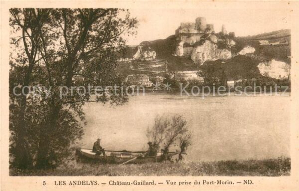 Les Andelys Chateau Gaillard vue prise du Port Mori