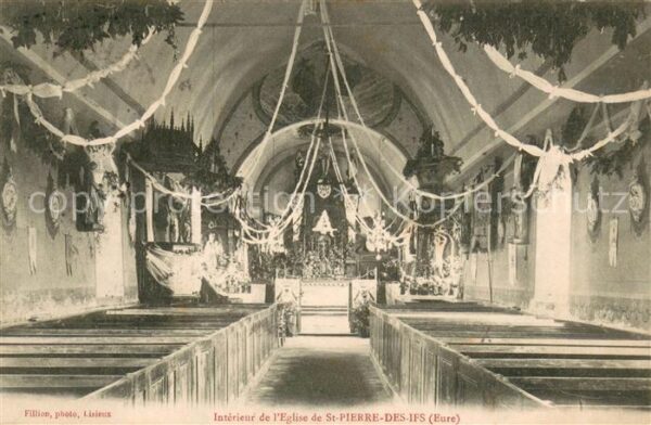 Saint-Pierre-des-Ifs Eure Intérieur de l Eglise