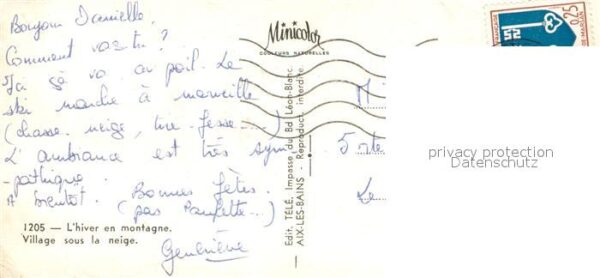 Le Monetier les Bains Village sous la neige l hiver en montag – Bild 2
