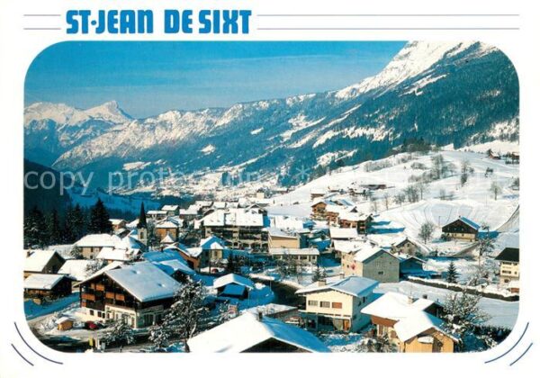 Saint-Jean-de-Sixt Sation Eté Hiver Alpes vue genérale en