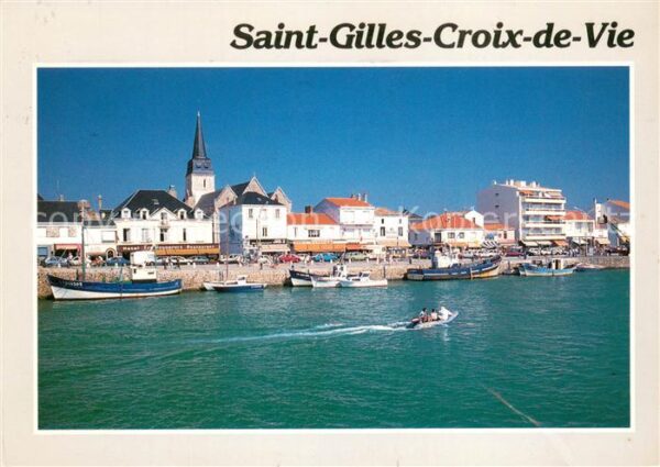 Saint-Gilles-Croix-de-Vie Vendee Le port et quai du Port Fidèle