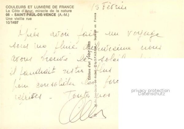 Saint-Paul-de-Vence Une vieille rue – Bild 2