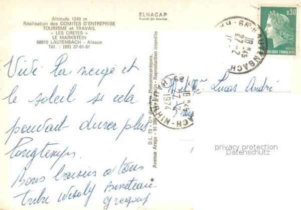 Lautenbach Haut Rhin Elsass Comites d Entreprise Tourisme et Travai – Bild 2