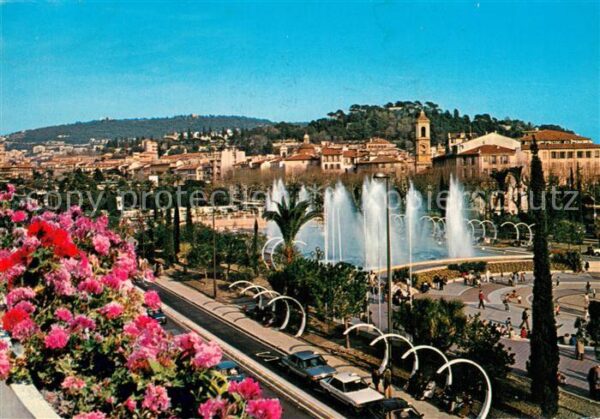 Nice 06 Jardin de l Esplanade du Paillon Fontai