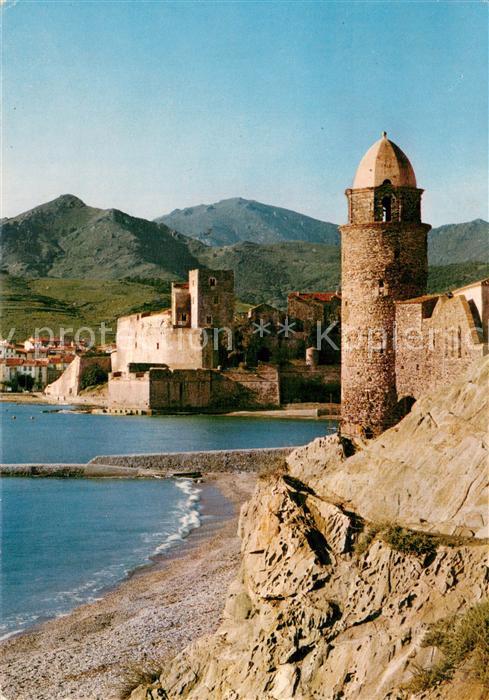 Collioure 66 Clocher de l Eglise Chateau Fort