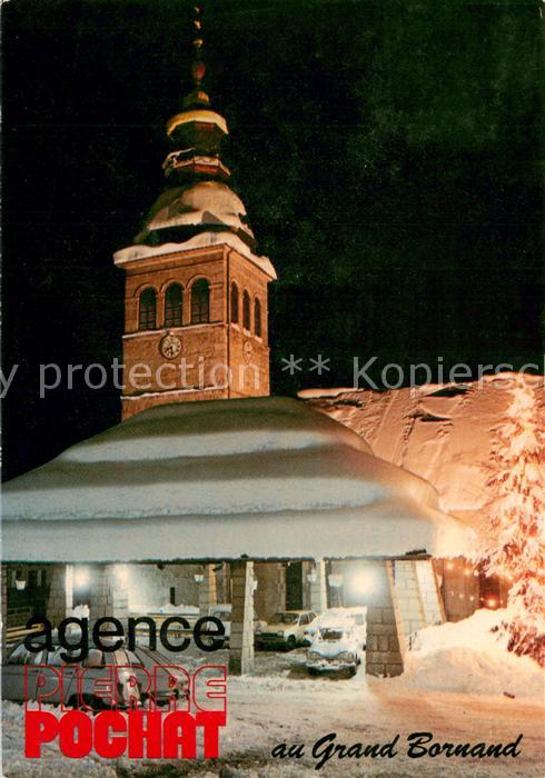 Grand-Bornand Le Agence Pierre Pochat Eglise en hiver le