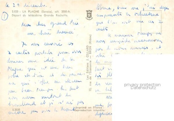 La Plagne Départ du télécabine Grande Rochette St – Bild 2
