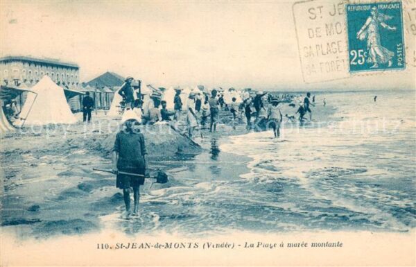 Saint Jean de Monts La Plage a maree montante