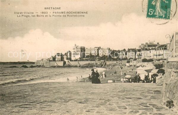 Rochebonne Parame La Plage les Bains et la Pointe de Roch