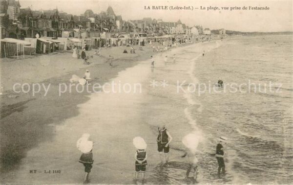 La Baule sur Mer La plage vue prise de l'estacade