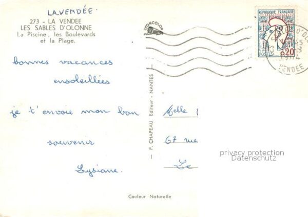 Les Sables-d Olonne La Piscine les Boulevards et la Plage – Bild 2
