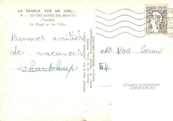 Notre-Dame-de-Monts La Plage et les Villas Vue aerienne – Bild 2