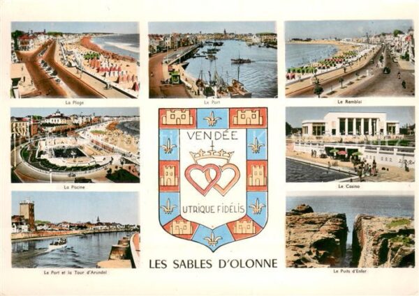 Les Sables-d Olonne La Plage Le Port Le Remblai Le Piscine