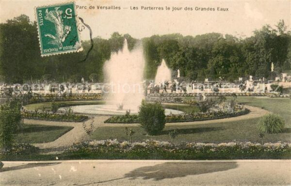 Paris Parc de Versailles Les Parterres le jou