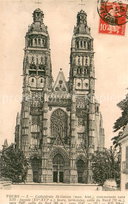 Tours Indre-et-Loire Cathedrale St Gatien