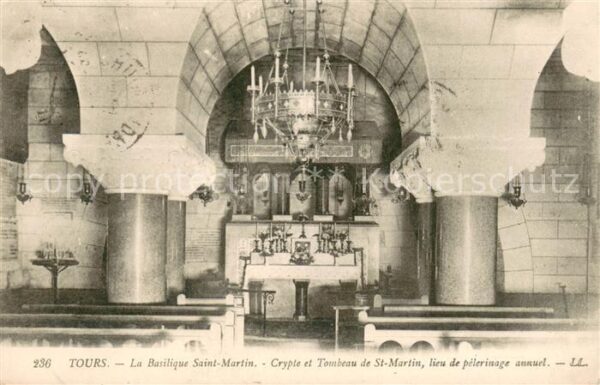 Tours Indre-et-Loire La Basilique Saint Martin Crypte et Tom