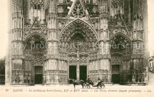 Tours Indre-et-Loire La Cathedrale Saint Gatien Les Portes d
