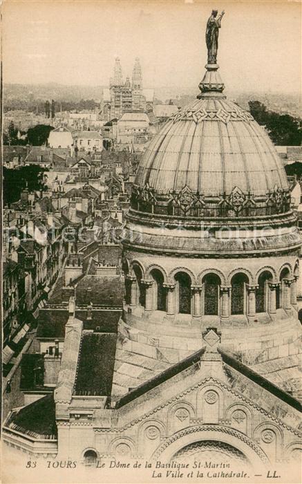 Tours Indre-et-Loire Le Dome de la Basilique St Martin La Vi