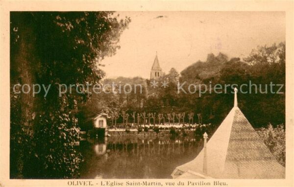 Olivet Loiret Eglise Saint Martin vue du Pavillon Ble