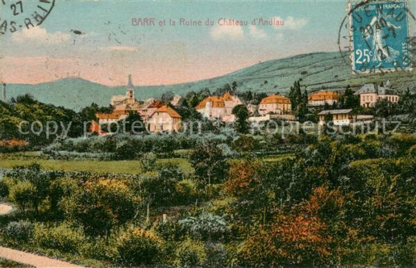 Barr Bas-Rhin et la Ruine du Chateau d_Andlau