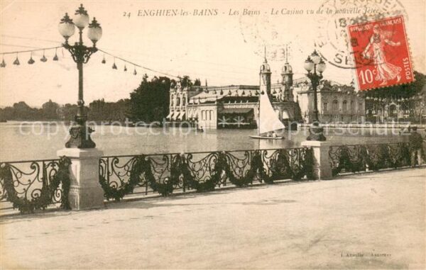 Enghien-les-Bains Le Casino vue de la nouvelle Jetee