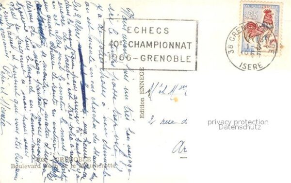 Grenoble Boulevard Foch et le Moucherotte – Bild 2