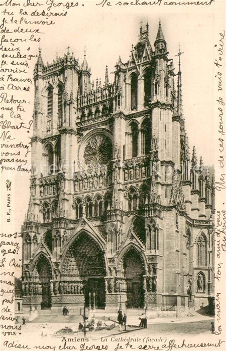 Amiens 80 La Cathedrale facade