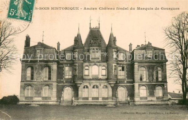 Bois 92-Colombes Ancien Chateau feodal du Marquis de Gou