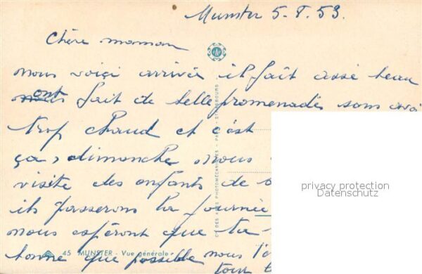 Munster Haut Rhin Elsass Vue Generale – Bild 2