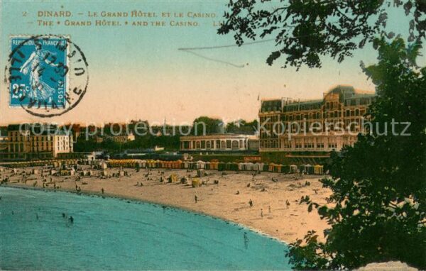 Dinard 35 Le Grand Hôtel Casino et la plage