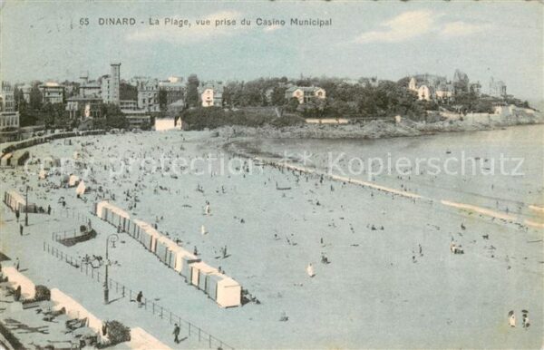 Dinard 35 La plage vue prise du Casino Municipal