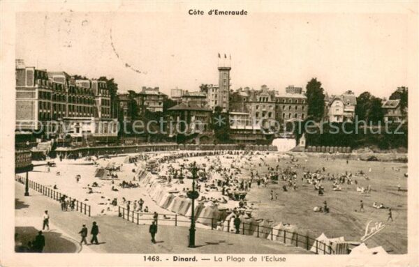 Dinard 35 La Plage de l'Ecluse Côte d_Emeraude