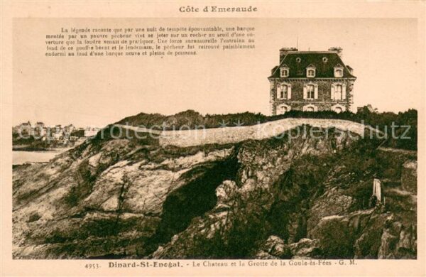 Saint-Enogat Chateau et la Grotte de la Goule ès Fee