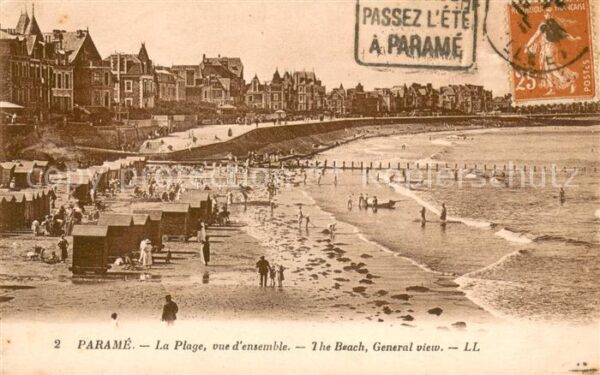 Parame St-Malo Vue d_ensemble de la plage