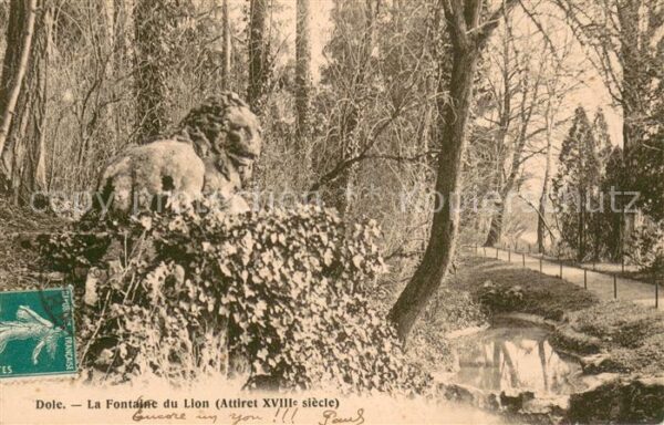 Dole Jura La Fontaine du Lion Attiret XVIIIe sièc