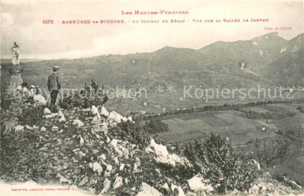 Bagneres-de-Bigorre Au sommet du Bédat vue sur la Vallee de
