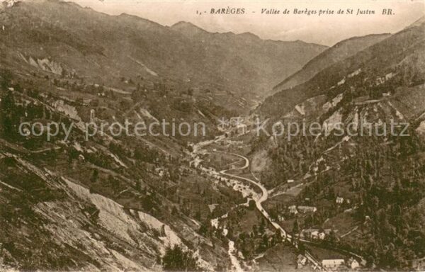 Bareges Vallee de Barèges prise de Saint Justin