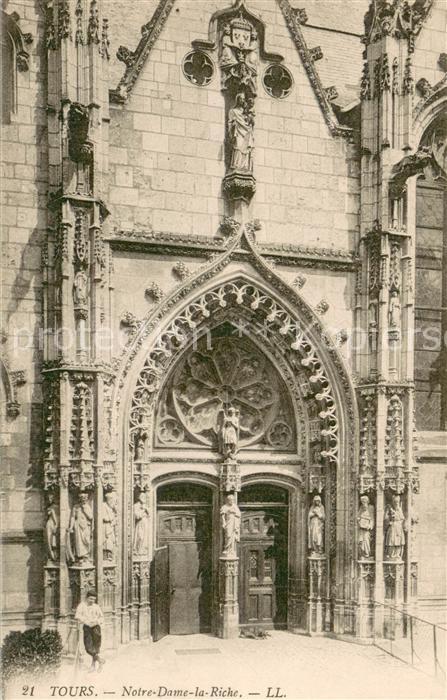 Tours Indre-et-Loire Porte de l'Eglise Notre Dame la Riche