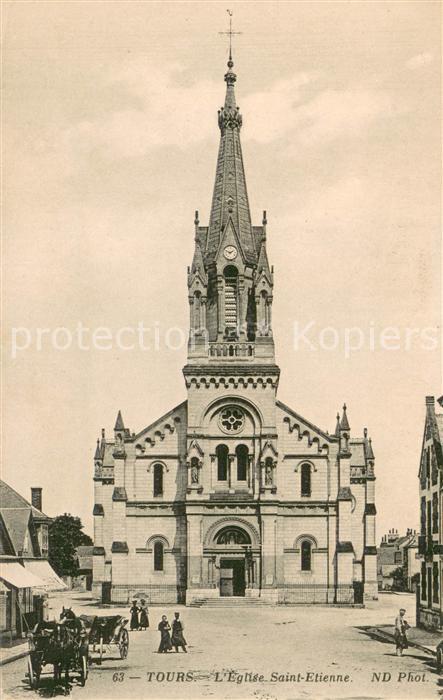 Tours Indre-et-Loire Eglise Saint Etienne