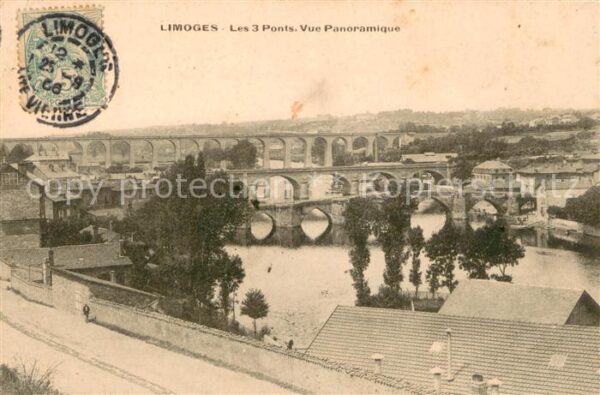 Limoges 87 Les 3 ponts vue panoramique