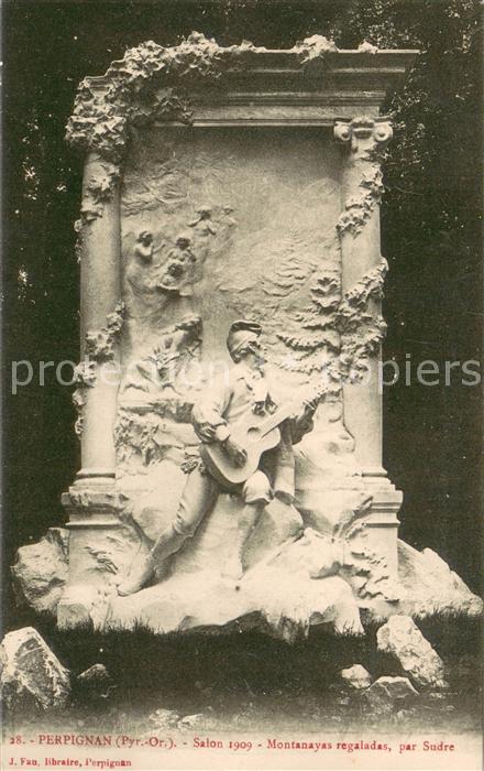 Perpignan Salon 1909 Montanayas regaladas par Sud