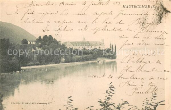 Hautecombe Abbaye aux bords du Lac de Bourget