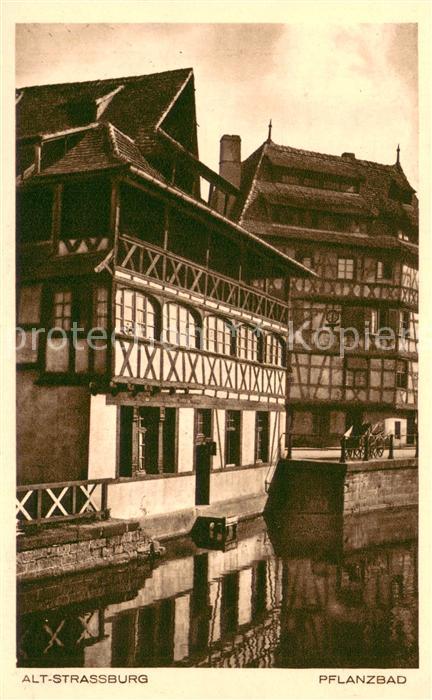 Alt Strassburg Pflanzbad Alte Fachwerkhäuser
