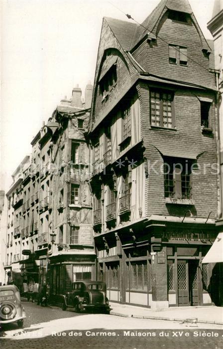 Nantes Loire Atlantique Rue des Carmes Maisons du XVe siècle