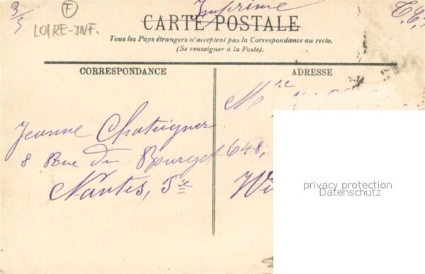 Nantes Loire Atlantique Vue Generale des quais prise de Sainte – Bild 2
