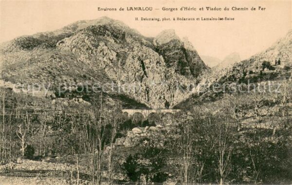 Lamalou-les-Bains Gorges d_Heric et viaduc du chemin de f