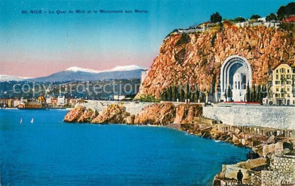 Nice 06 Quai du Midi et Monument aux Morts Côte