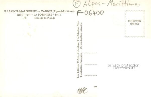 Cannes Alpes-Maritimes Restaurant La Potiniere un coin de la P – Bild 2