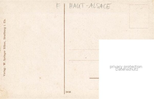 Altkirch Elsass Gesamtansicht Gefechte 1914/16 Kriegssc – Bild 2