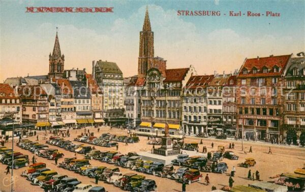 Strassburg Elsass Karl Roos Platz